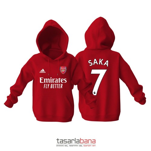 Arsenal Home Edition 2021-2022 Kapüşonlu Hoodie