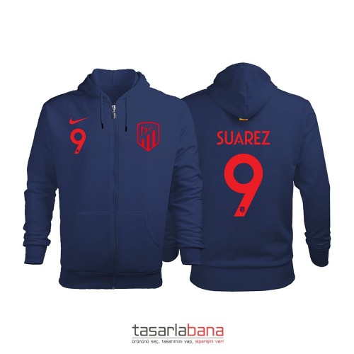 Atlético Madrid Away Edition 2020-2021 Fermuarlı Kapüşonlu Hoodie