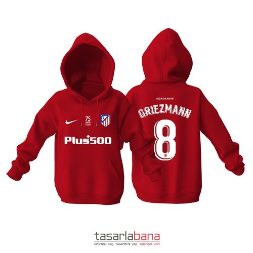 Atlético Madrid Fourth Edition 2021-2022 Kapüşonlu Hoodie