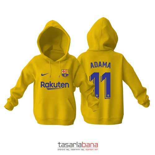 Barcelona Fourth Edition 2021-2022 Kapüşonlu Hoodie