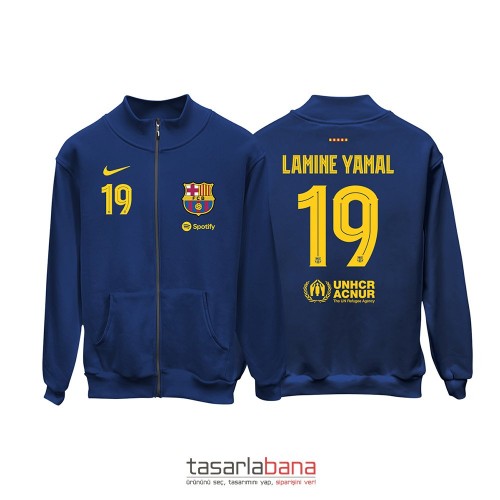 Barcelona Home 2024-2025 Fermuarlı Hırka