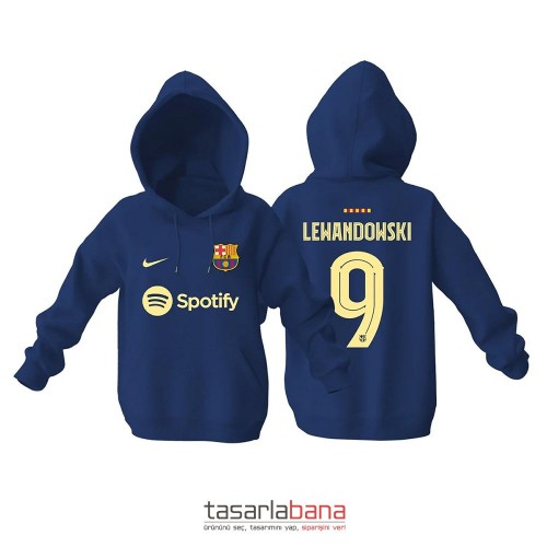 Barcelona Home Edition 2022-2023 Kapüşonlu Hoodie