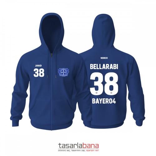 Bayer 04 Leverkusen Third Edition 2021-2022 Fermuarlı Hoodie