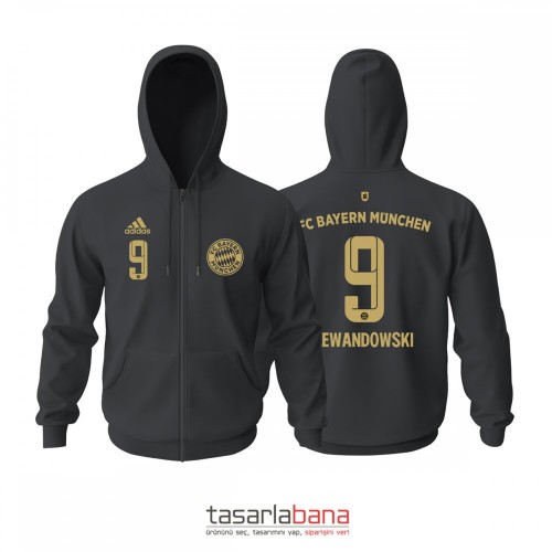 Bayern Münih Away Edition 2021-2022 Fermuarlı Hoodie