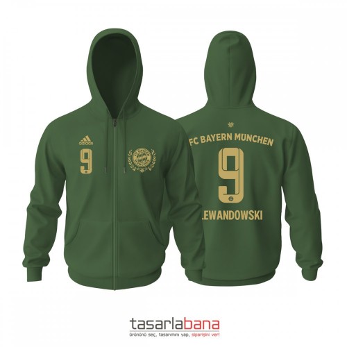 Bayern Münih Oktoberfast Edition 2021-2022 Fermuarlı Hoodie