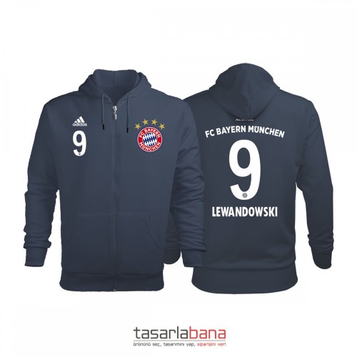 Bayern Münih Third Edition 2018-2019 Fermuarlı Hoodie