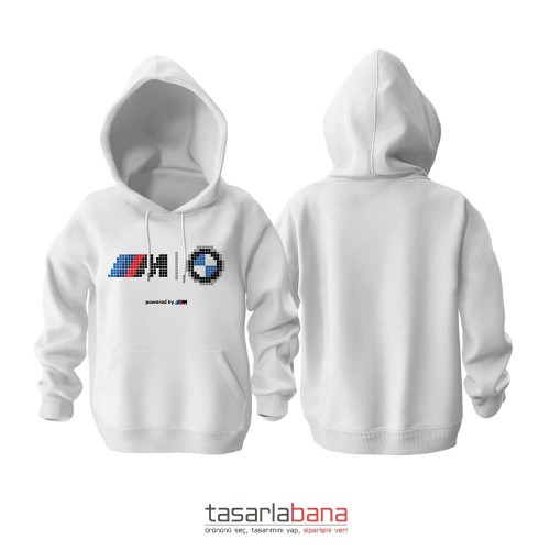 Bmw M Pixel 2024 White Edition Hoodie