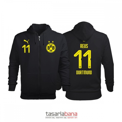 Borussia Dortmund Away Edition 2018-2019 Fermuarlı Hoodie