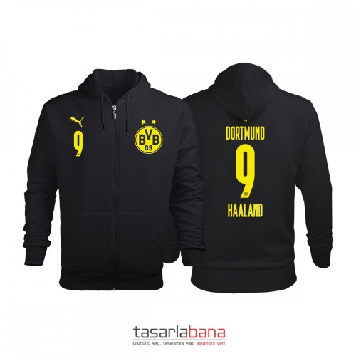 Borussia Dortmund Away Edition 2020-2021 Fermuarlı Hoodie