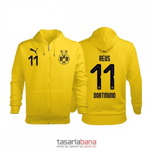 Borussia Dortmund Home Edition 2018-2019 Fermuarlı Hoodie