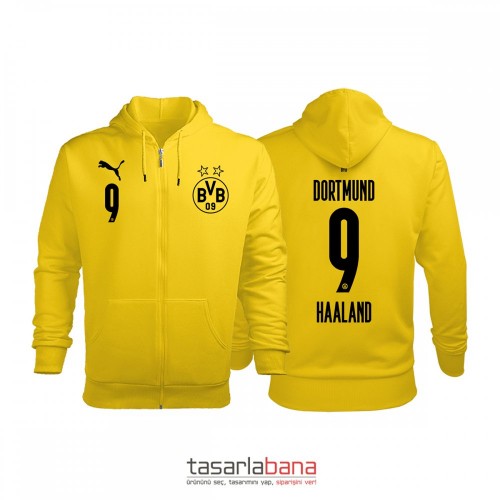 Borussia Dortmund Home Edition 2020-2021 Fermuarlı Hoodie