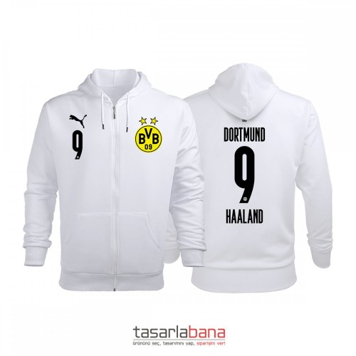 Borussia Dortmund Third Edition 2020-2021 Fermuarlı Hoodie