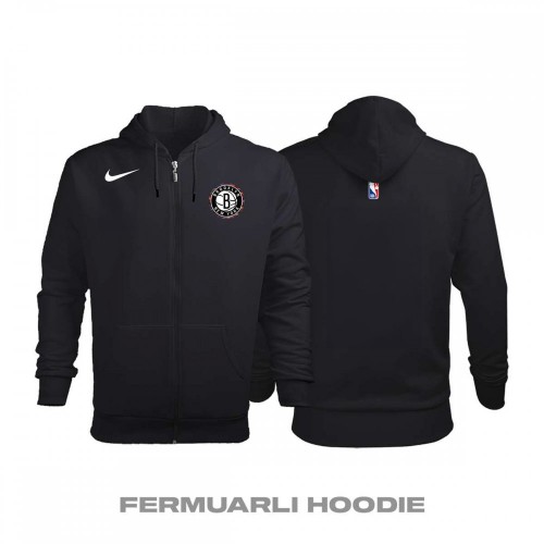 Brooklyn Nets City Edition 2018-2019 Fermuarlı Hoodie