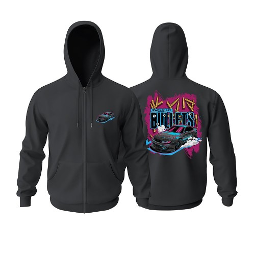 Bullets Car Fermuarlı Hoodie