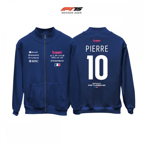 Alpine F1 Team: A525 - Navy Crew Edition 2025 Fermuarlı Hırka
