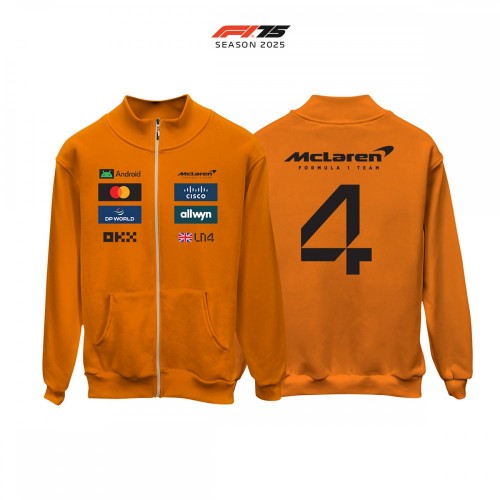 McLaren F1 Team: MCL39 Orange Edition 2025 Fermuarlı Hırka