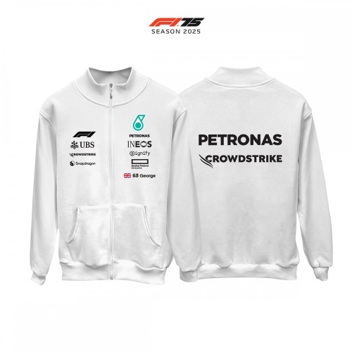AMG Petronas F1 Team: W16 White Edition 2025 Fermuarlı Hırka