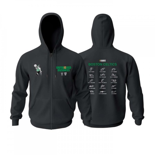 Celtics Unfinished Business - 2023 NBA Playoffs Edition - Fermuarlı Hoodie