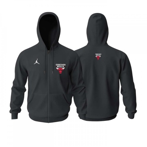 Chicago Bulls Jordan Edition 2019-2020 Fermuarlı Hoodie