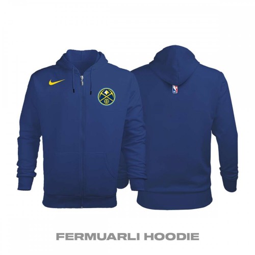 Denver Nuggets City Edition 2017-2018 Fermuarlı Hoodie