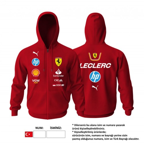 Scuderia Ferrari: SF-24 Edition Fermuarlı Hoodie