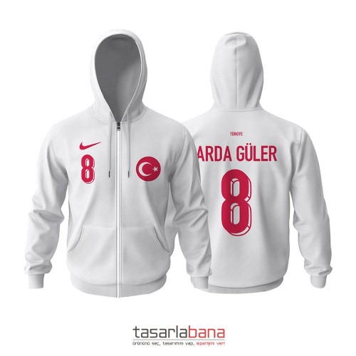 Türkiye: EURO 2024 Germany™ - Home Fermuarlı Hoodie