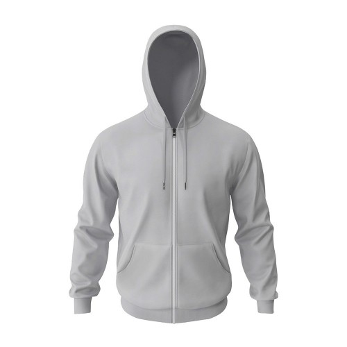 Kendin Tasarla Gri Fermuarlı Hoodie