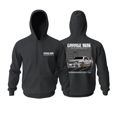 Garage 9696 Fermuarlı Hoodie