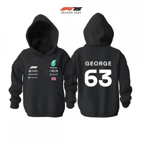 AMG Petronas F1 Team: W16 Black Crew Edition 2025 Hoodie