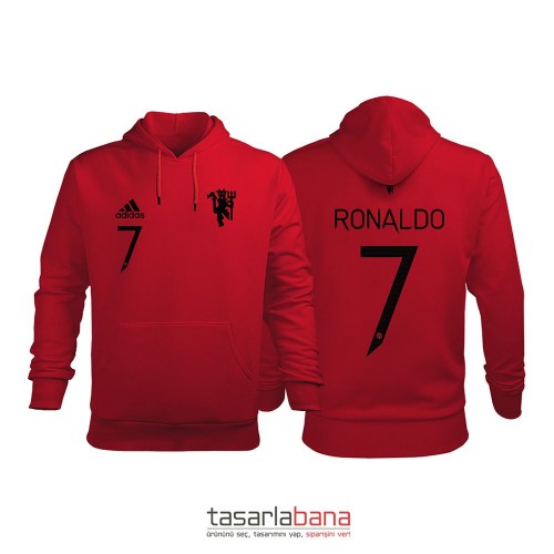 Manchester United Red Devil Edition 2021-2022 Kapüşonlu Hoodie