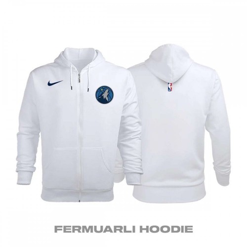 Minnesota Timberwolves Association Edition 2017-2018 Fermuarlı Hoodie