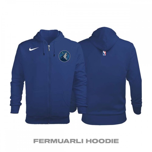 Minnesota Timberwolves Icon Edition 2017-2018 Fermuarlı Hoodie