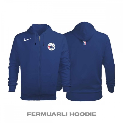 Philadelphia 76ers Icon Edition 2019-2020 Fermuarlı Hoodie