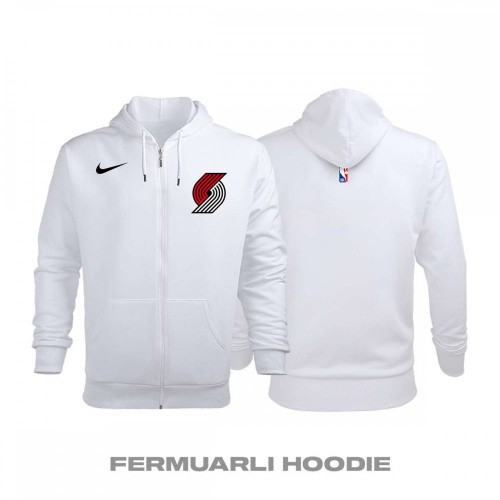 Portland Trail Blazers Association Edition 2017-2018 Fermuarlı Hoodie