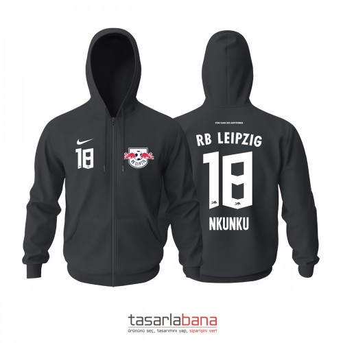 RB Leipzig Away Edition 2021-2022 Fermuarlı Hoodie