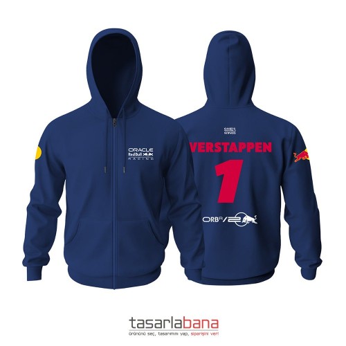 Red Bull Racing: RB20 Crew Edition Fermuarlı Hoodie