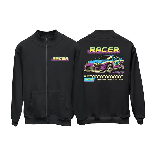 Racer Car Fermuarlı Hırka