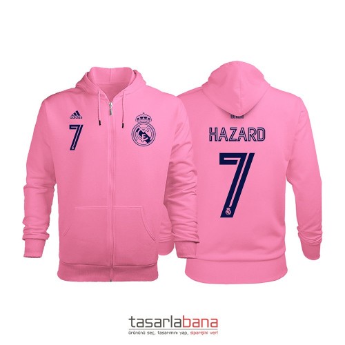 Real Madrid Away Edition 2020-2021 Fermuarlı Kapüşonlu Hoodie