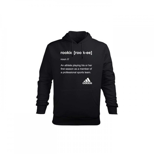 Rookie Black Edition Kapüşonlu Hoodie