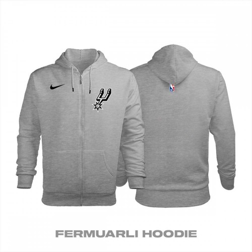 San Antonio Spurs Statement Edition 2017-2018 Fermuarlı Hoodie