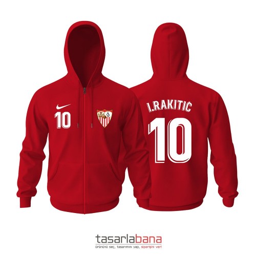 Sevilla Away Edition 2021-2022 Fermuarlı Kapüşonlu Hoodie