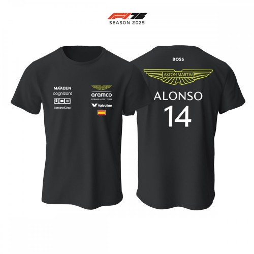 Aston Martin F1 Team: AMR25 Black Crew Edition 2025 Hoodie