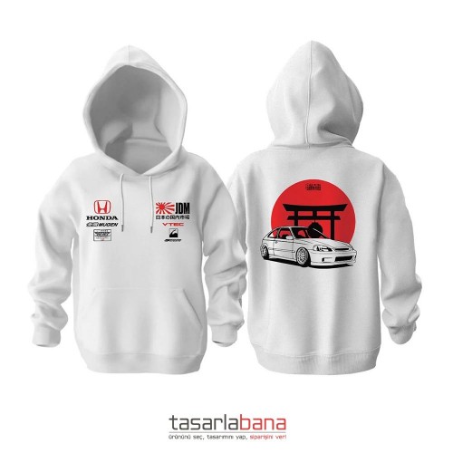 Team Honda JDM Edition Kapüşonlu Hoodie