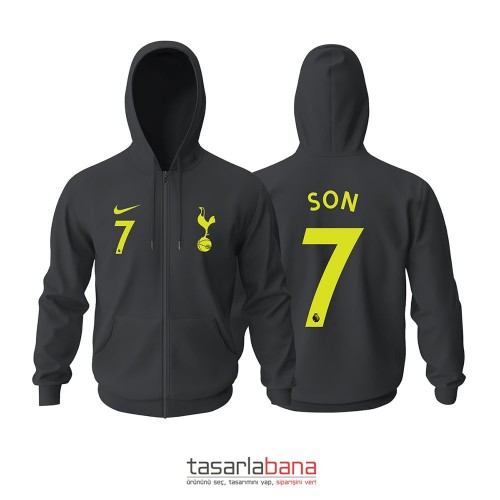 Tottenham Hotspur Away Edition 2021-2022 Fermuarlı Kapüşonlu Hoodie