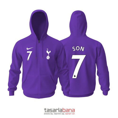 Tottenham Hotspur Third Edition 2021-2022 Fermuarlı Kapüşonlu Hoodie