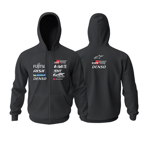 Toyota Gazoo Racing Fermuarlı Hoodie