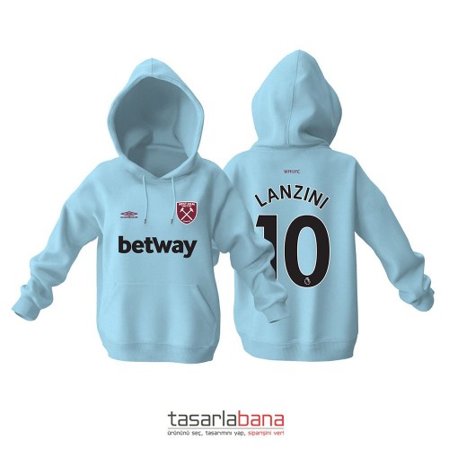 West Ham United Away Edition 2021-2022 Kapüşonlu Hoodie