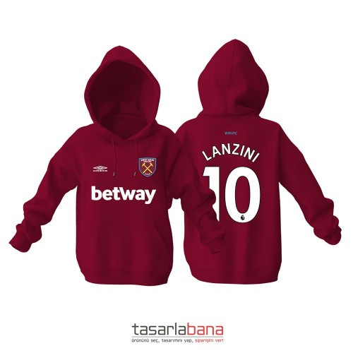 West Ham United Home Edition 2021-2022 Kapüşonlu Hoodie